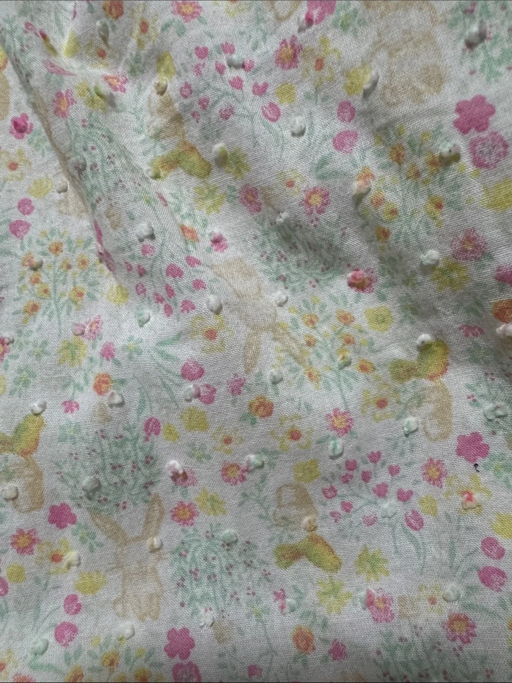 Shabby Chic Floral Ruffle Sundress - Pink, Yellow & Green